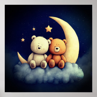 Sweet dreams nursery poster ポスター