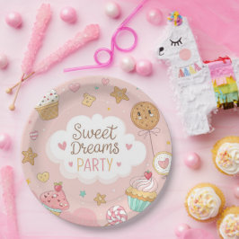 Sweet Dreams Party – Cute Pastel Dessert Celebrati ペーパープレート
