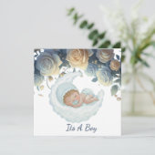 Sweet dreams sleeping baby boy サンキューカード (スタンド正面)