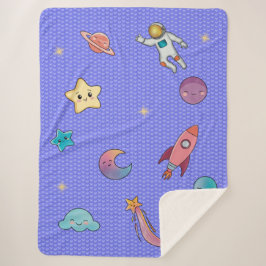 Sweet dreams soft violet シェルパブランケット