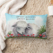 Sweet Dreams, Sweet Baa-by | 子羊 ランバークッション (ブランケット)