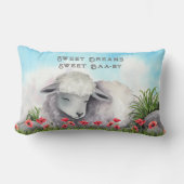 Sweet Dreams, Sweet Baa-by | 子羊 ランバークッション (正面)