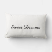 Sweet Dreams Throw Pillow – Cozy Decorative Cushio ランバークッション (正面)