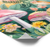 Sweet Dreams Woodland Deer & Rabbits Nursery ポスター (角)