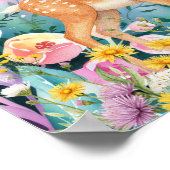 Sweet Dreams Woodland Deer & Rabbits Nursery  ポスター (角)