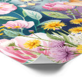 Sweet Dreams Woodland Deer & Rabbits Nursery  ポスター (角)