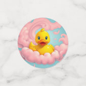 Sweet Duckling on Pink Clouds Birthday  コンフェッティ (スモール正面)