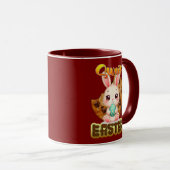 Sweet Easter Bunny – Cute Design - caneca マグカップ (正面右)