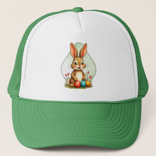 Sweet Easter Bunny – Sitting Cute Bunny - boné キャップ (正面)