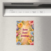 ~ SWEET EASTER GREETINGS ~ Eggs Flowers ~ Magnet マグネット (インサイチュ (食洗機))