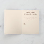 Sweet Easter Photo Card for Grandma and Grandpa カード (内部)