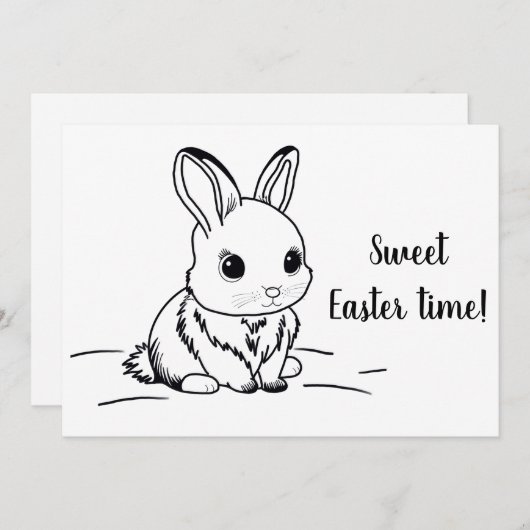 Sweet Easter time シーズンカード (正面/裏面)