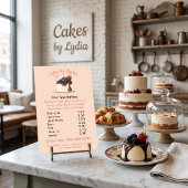 Sweet & Elegant Custom Dessert Menu チラシ