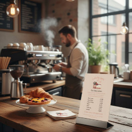 Sweet & Elegant Custom Dessert Menu 台座サイン