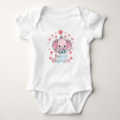 Sweet Elephant Baby Bodysuit ベビーボディスーツ (正面)