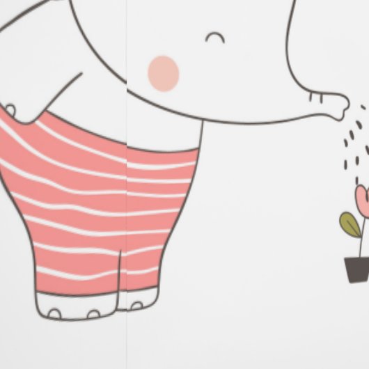 Sweet Elephant Seamless Pattern for Your Kid Room 壁紙 (縫い目)