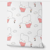 Sweet Elephant Seamless Pattern for Your Kid Room 壁紙 (ほどく)