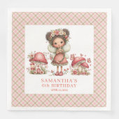 Sweet Fairy Birthday Pink Floral Blush Party  (正面)
