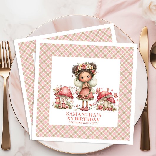 Sweet Fairy Birthday Pink Floral Blush Party 