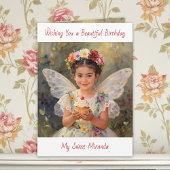 Sweet Fairy Girl | Personalized Birthday カード