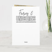 Sweet Fairy Girl | Personalized Birthday カード (裏面)