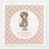 Sweet Fairy Magical Floral 5th Birthday Party Napk (正面)