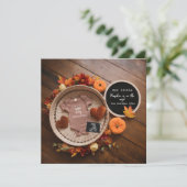 Sweet fall  pregnancy announcement  招待状 (スタンド正面)