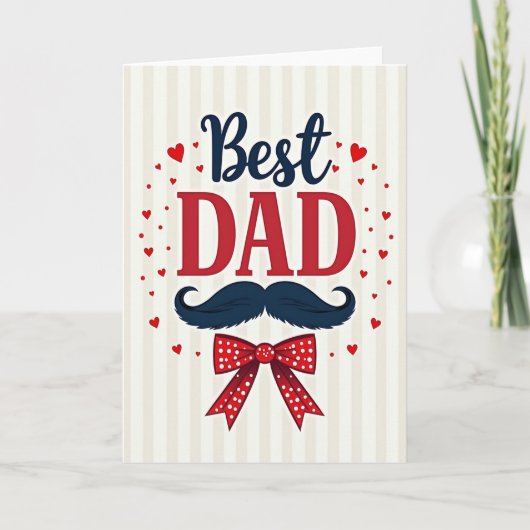 Sweet Fathers Day Typographic Card カード (正面)