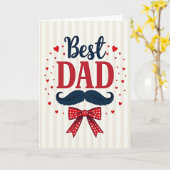 Sweet Fathers Day Typographic Card カード (黄色い花)