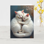 Sweet Felines Mothers Day Card カード (黄色い花)
