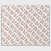 Sweet First Birthday Sticker with Teddy Bear  ラッピングペーパー (フラット)