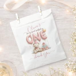 Sweet First Birthday with Teddy Bear  フェイバーバッグ