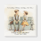 Sweet First Date Coffee Confession マグネット (正面)