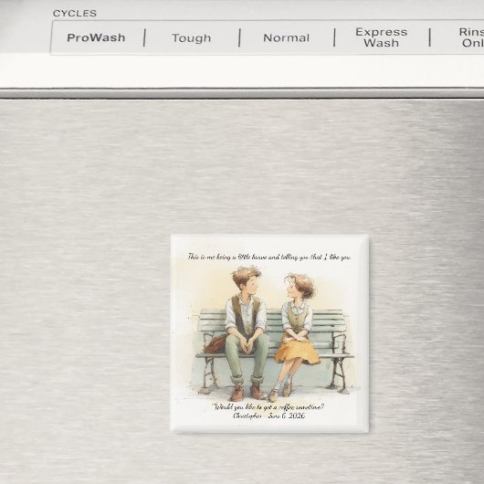 Sweet First Date Coffee Confession マグネット