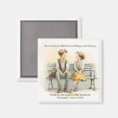 Sweet First Date Coffee Confession マグネット (正面/裏面)