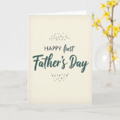 Sweet First Fathers Day Script Card カード (黄色い花)