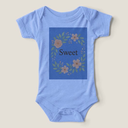 Sweet Floral Baby Clothes Design (デザイン正面)