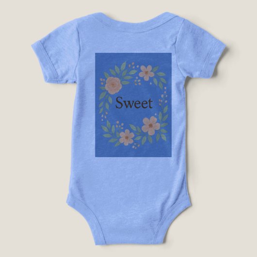 Sweet Floral Baby Clothes Design (デザイン裏面)