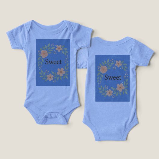 Sweet Floral Baby Clothes Design (デザイン正面&裏面)