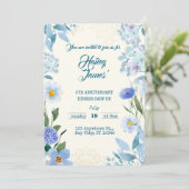 Sweet Floral Birthday Invitation for Kids 招待状 (スタンド正面)