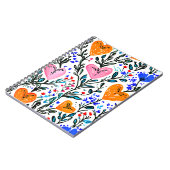 Sweet Floral Heart Notebook ノートブック (左側)