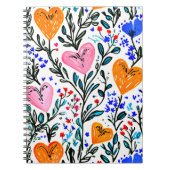 Sweet Floral Heart Notebook ノートブック (正面)