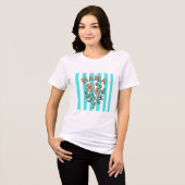 Sweet+Floral+"MAMA"+Typography+with+Hand-Drawn+ダイ トライブレンドTシャツ (正面全面)