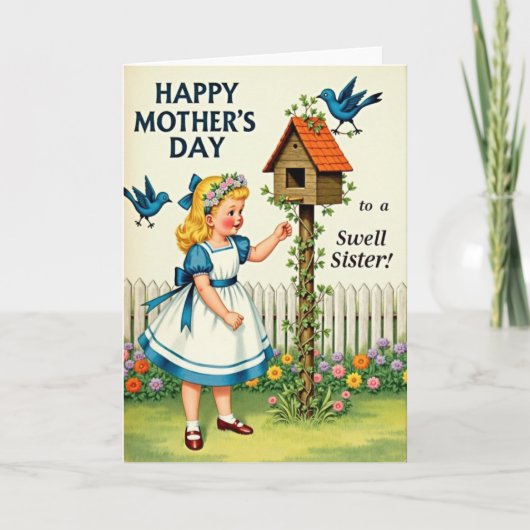 Sweet Floral Mothers Day Card カード (正面)