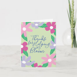Sweet Floral Teacher Appreciation Greeting Card カード