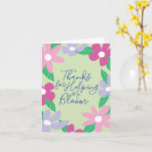 Sweet Floral Teacher Appreciation Greeting Card カード (黄色い花)