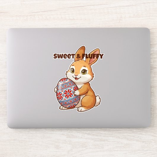 Sweet & Fluffy Bunny Vinyl Sticker シール (コンピューター)
