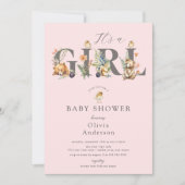 Sweet Forest Friends女の子 招待状 (正面)