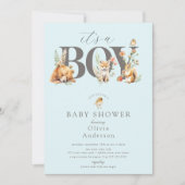 Sweet Forest Friends It's A Boy 招待状 (正面)