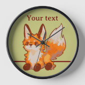 Sweet Fox, vosje 壁時計 (正面)